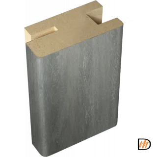 Профиль стыковочный добор-наличник Экошпон цвет Дуб шале графит 50х24х2400  VD063447