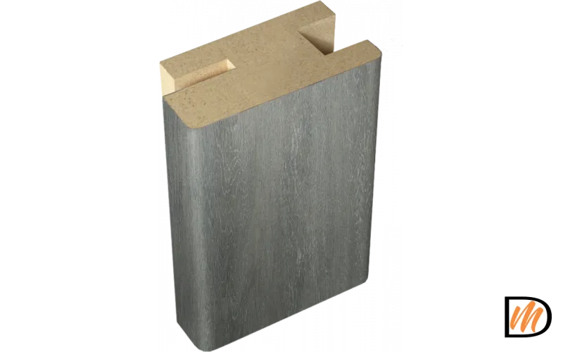 Профиль стыковочный добор-наличник Экошпон цвет Дуб шале графит 50х24х2400  VD063447