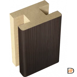 Профиль стыковочный добор-добор Экошпон цвет Венге 40х24х2400  VD063646