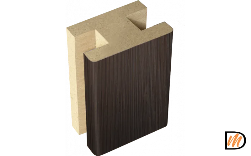 Профиль стыковочный добор-добор Экошпон цвет Венге 40х24х2400  VD063646