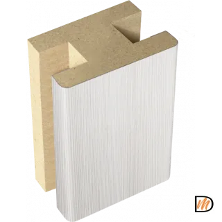 Профиль стыковочный добор-добор Экошпон цвет Дуб белый 40х24х2400  VD063647