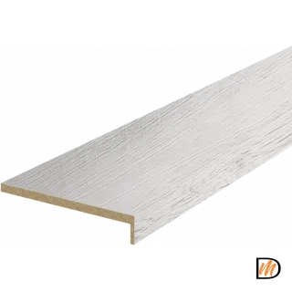 Наличник телескопический L 8мм Экошпон цвет Санторини белый 100х25х2440  VD064737