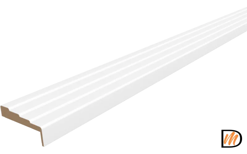 Наличник фигурный Экошпон цвет Белый Эмалит 80х35х2200  VD065821