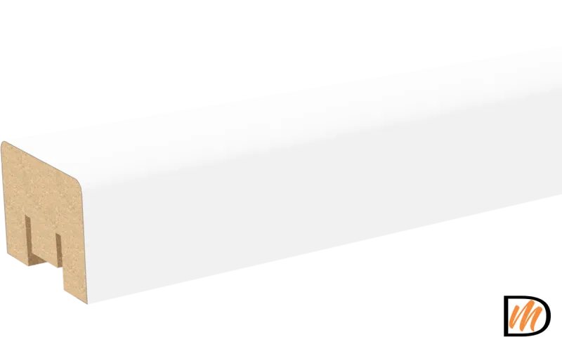 Рейка декоративная Экошпон цвет Белый Эмалит 20х 30х2700  VD066142