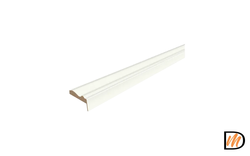 Наличник Волна телескопический Экошпон цвет Молочный Эмалит 80х35х2440  VD066325