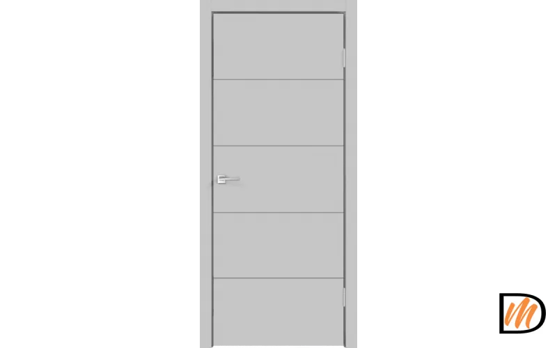 Дверное полотно Эмаль SCANDI F 900х2000 цвет Светло-серый Левое/Правое VD1000163