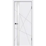 Дверное полотно Эмаль SCANDI S Z1 600х2000 цвет Белый стекло Лакобель белое Левое/Правое VD1000233