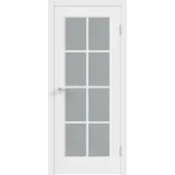 Дверное полотно Эмаль SCANDI 4V 800х2000 цвет Белый стекло Мателюкс Левое/Правое VD1001325