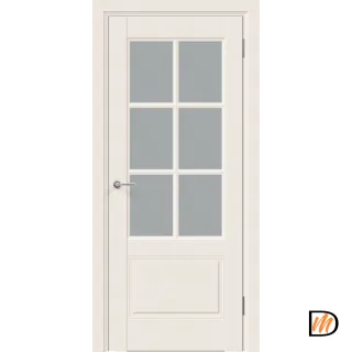 Дверное полотно Эмаль SCANDI 32V 900х2000 цвет Слоновая кость стекло Мателюкс Левое/Правое VD1004580