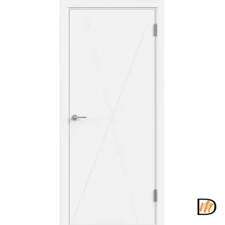 Дверное полотно Эмаль GEOMETRY 4 600х2000 цвет Белый Левое/Правое VD1006421