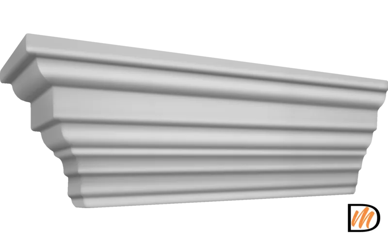 Погонаж Карниз Эмаль цвет Светло-серый 992 (700)  VD1010294