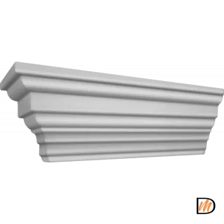 Погонаж Карниз Эмаль цвет Светло-серый 1192 (900)  VD1010295