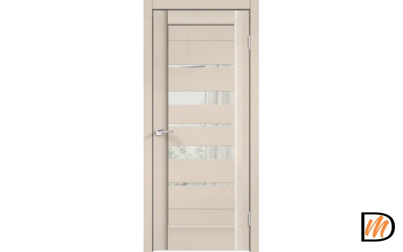 Дверное полотно SoftTouch SoftTouch PREMIER 23 700х2000 цвет Ясень капучино структурный стекло Зеркало с двух сторон Левое/Правое VD1035564