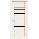 Дверное полотно ECO FLEX CITY 2 700х2000 Цвет Дуб Бьянко стекло Лакобель черное Левое/Правое VD1040018