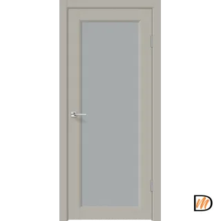 Дверное полотно EMALUX STYLE 3 4V 900х2000 цвет Бежевый Агат стекло калёное матовое Левое/Правое VD1291389