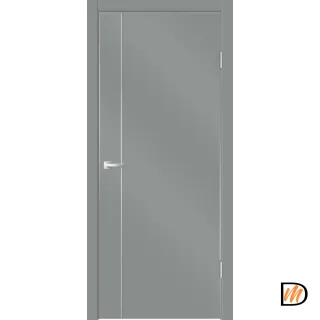 Дверное полотно EMALUX TECHNO MV1 600х2000 цвет Серый Агат Левое/Правое VD1300463