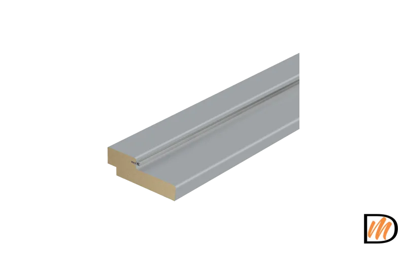 Коробка 70х26 Ламинат цвет Серый в цвет RAL7040 М 9х21 (863х2072) Левое/Правое VD350331