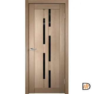 Дверное полотно 3D FLEX UNICA 7 700х2000 Цвет Бруно стекло Лакобель черное Левое/Правое VD500320