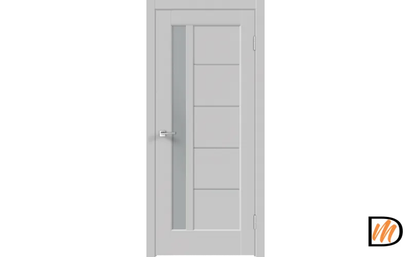 Дверное полотно Экошпон PREMIER 3 800х2000 цвет Серый Эмалит стекло Мателюкс Левое/Правое VD805081