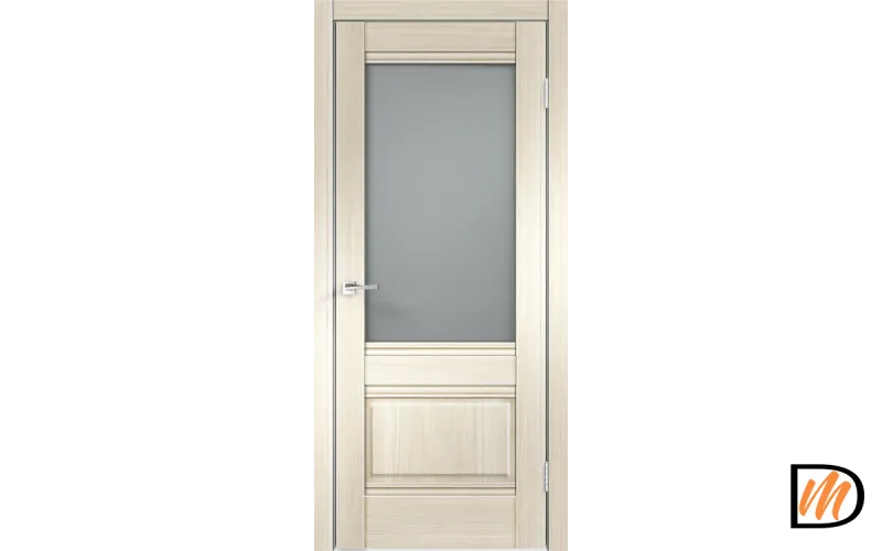 Дверное полотно Экошпон ALTO 2V 700х2000 цвет Ясень Японский стекло Мателюкс Левое/Правое VD810030
