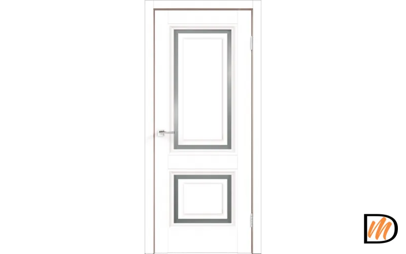 Дверное полотно Экошпон FLY 1 900х2000 цвет Белый Эмалит Левое/Правое VD811114