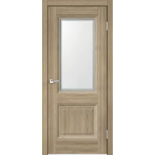 Дверное полотно Экошпон ALTO 30 2V 700х2000 цвет Дуб Европейский стекло Мателюкс, контур №1 Левое/Правое VD812269
