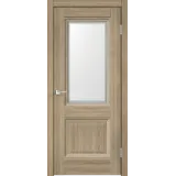 Дверное полотно Экошпон ALTO 30 2V 600х2000 цвет Дуб Европейский стекло Мателюкс, контур №1 Левое/Правое VD812270