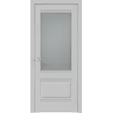 Дверное полотно Экошпон ALTO 2V 800х2000 цвет Серый Эмалит стекло Мателюкс Левое/Правое VD814174