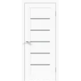 Дверное полотно Экошпон NEXT 1 700х2000 цвет Белый Эмалит стекло Мателюкс Левое/Правое VD820072
