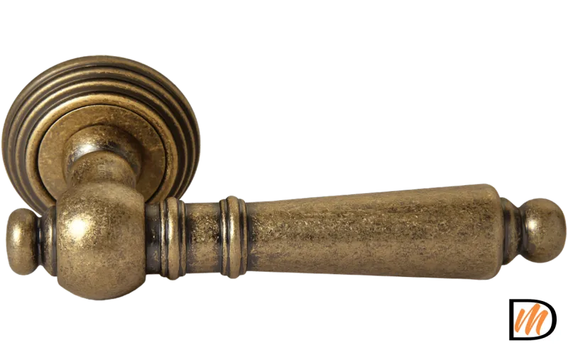 Ручка дверная RAP-CLASSIC-L 8 бронза старая матовая  MSK-9011387