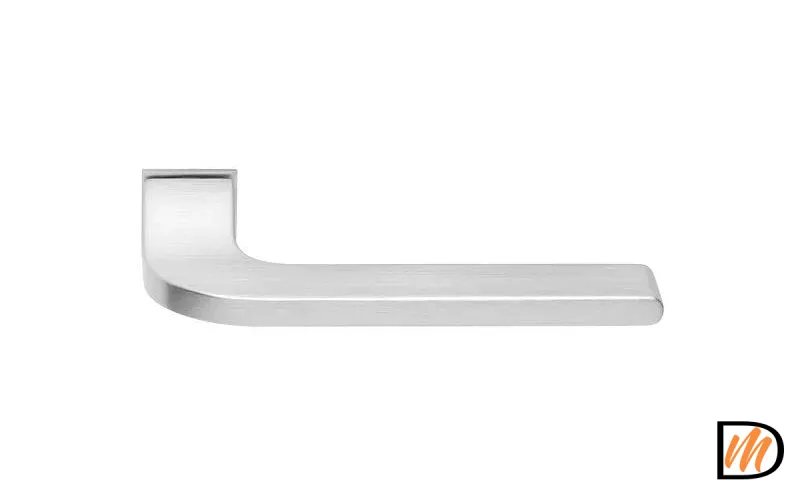 Ручка дверная, с невидимой квадратной розеткой SPUTNIK-SM хром матовый  MSK-9012735