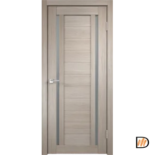 Дверное полотно Экошпон DUPLEX 2 700х2000 цвет Капучино стекло Мателюкс Левое/Правое VD010184