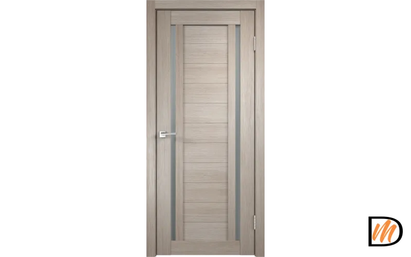Дверное полотно Экошпон DUPLEX 2 700х2000 цвет Капучино стекло Мателюкс Левое/Правое VD010184