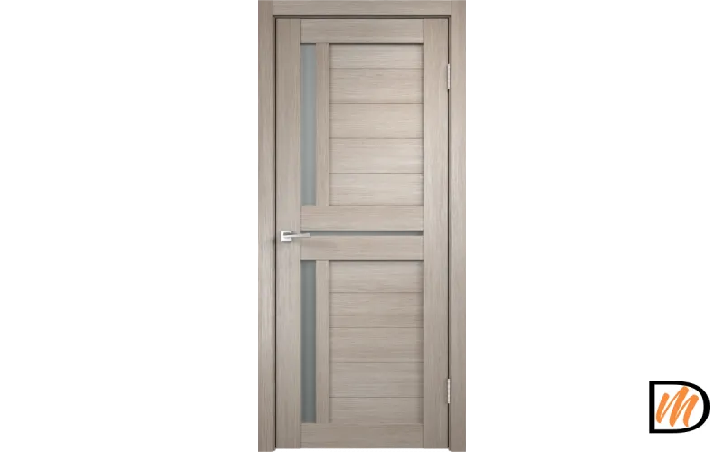 Дверное полотно Экошпон DUPLEX 3 800х2000 цвет Капучино стекло Мателюкс Левое/Правое VD010972