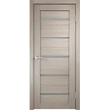 Дверное полотно Экошпон DUPLEX 600х1900 цвет Капучино стекло Мателюкс Левое/Правое VD013521