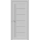 Дверное полотно Экошпон XLINE 17 600х2000 цвет Серый Эмалит стекло Мателюкс Левое/Правое VD017789