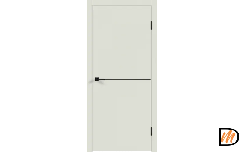 Дверное полотно Экошпон Galant H1 800х2000 цвет Светло-серый Эмалит Левое/Правое VD023248