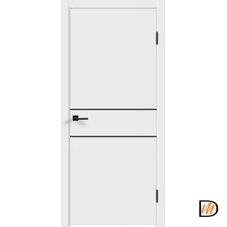 Дверное полотно Экошпон Galant H2 800х2000 цвет Белый Эмалит Левое/Правое VD023770