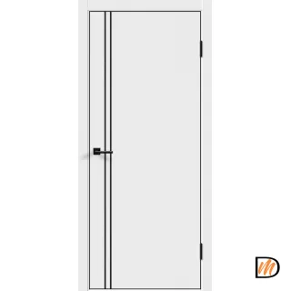 Дверное полотно Экошпон Galant M2 800х2000 цвет Белый Эмалит Левое/Правое VD024010