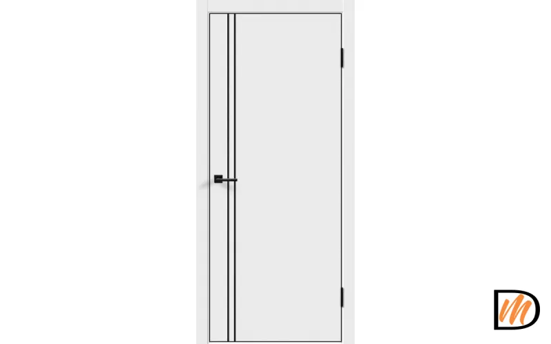 Дверное полотно Экошпон Galant M2 800х2000 цвет Белый Эмалит Левое/Правое VD024010