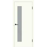 Дверное полотно Экошпон Galant L3 600х2000 цвет Молочный Эмалит стекло Мателюкс Левое/Правое VD025389