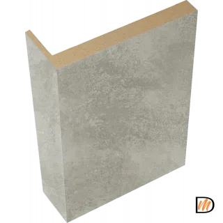 Наличник телескопический L 8мм Экошпон цвет Муар светло-серый 70х25х2200  VD064297