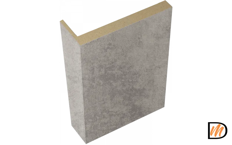 Наличник телескопический L 8мм Экошпон цвет Муар светло-серый 70х25х2440  VD064298