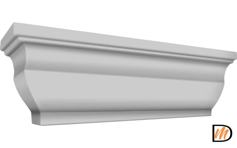 Погонаж Карниз Экошпон цвет Серый Эмалит 910 (700)  VD065098