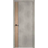 Дверное полотно Экошпон TECHNO BLACK DUO 1 600х2000 цвет Муар светло-серый Левое/Правое VD080662