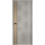 Дверное полотно Экошпон TECHNO BLACK DUO 1 700х2000 цвет Муар светло-серый Левое/Правое VD080929