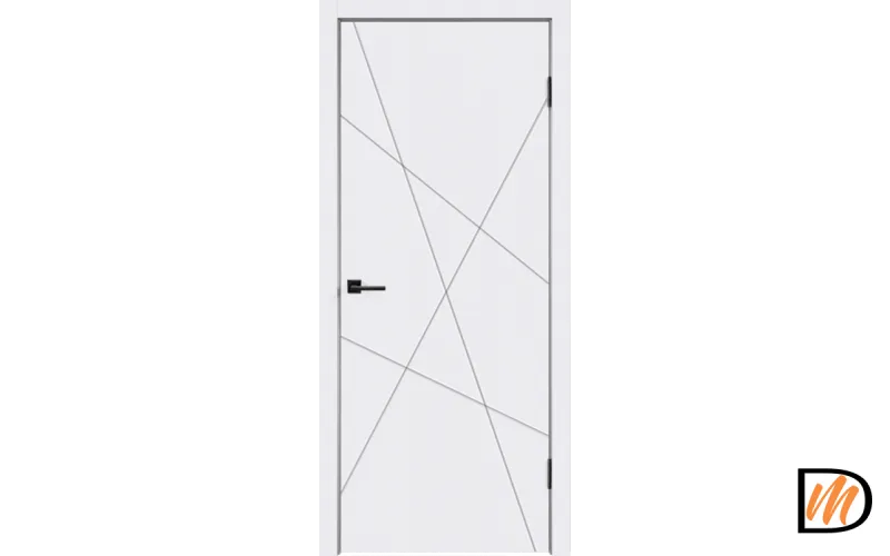 Дверное полотно Эмаль SCANDI S 800х2000 цвет Белый Левое/Правое VD1000054