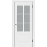 Дверное полотно Эмаль SCANDI 32V 700х2000 цвет Белый стекло Мателюкс Левое/Правое VD1003257