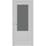 Дверное полотно Эмаль SCANDI 2V 800х2000 цвет Светло-серый стекло Мателюкс Графит Правое VD1003297
