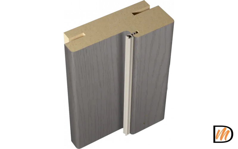 Коробка 80х38 SoftTouch цвет Ясень грей структурный 2 стойки и перекладина 1000мм Левое/Правое VD1020434